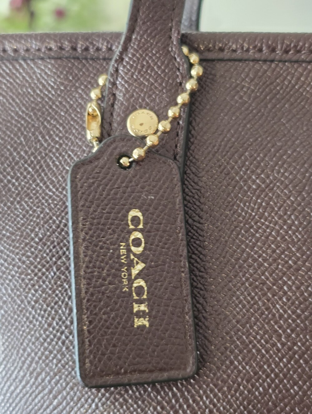 Coach City Tote In Oxblood Crossgrain Leather.  Like New - Picture 6 of 15